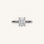 The Solienne – Cathedral Solitaire Hidden Halo Engagement Ring